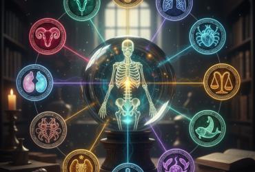 12 bộ phận cơ thể gắn với 12 cung hoàng đạo