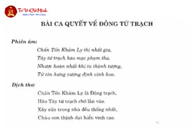Bài Ca Quyết Về Đông Tứ Trạch: Gốc Rễ Minh Triết Phong Thủy Á Đông