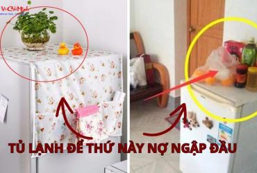 Những Đồ Đại Kỵ Không Nên Đặt Trên Nóc Tủ Lạnh