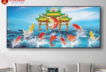 Tranh Con Cá Chép Hóa Rồng: Biểu Tượng Thành Công Và Nghị Lực Trong Phong Thủy