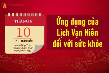 Ứng dụng của Lịch Vạn Niên đối với sức khỏe