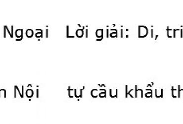 Quẻ 27: Sơn Lôi Di