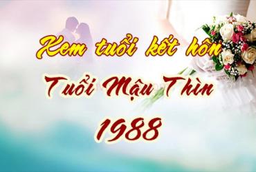 Tuổi Mậu Thìn 1988 lấy vợ chồng năm nào tốt, Kết hôn với tuổi nào hợp?