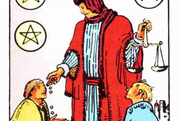 Lá Bài Six of Pentacles Tarot - Ý Nghĩa Tình Yêu, Sức Khỏe và Công Việc