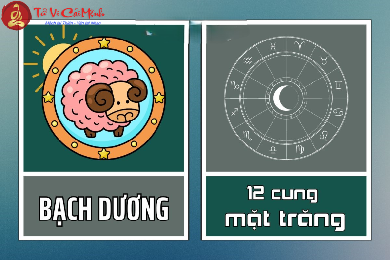 Mặt Trời Bạch Dương kết hợp với 12 cung Mặt Trăng
