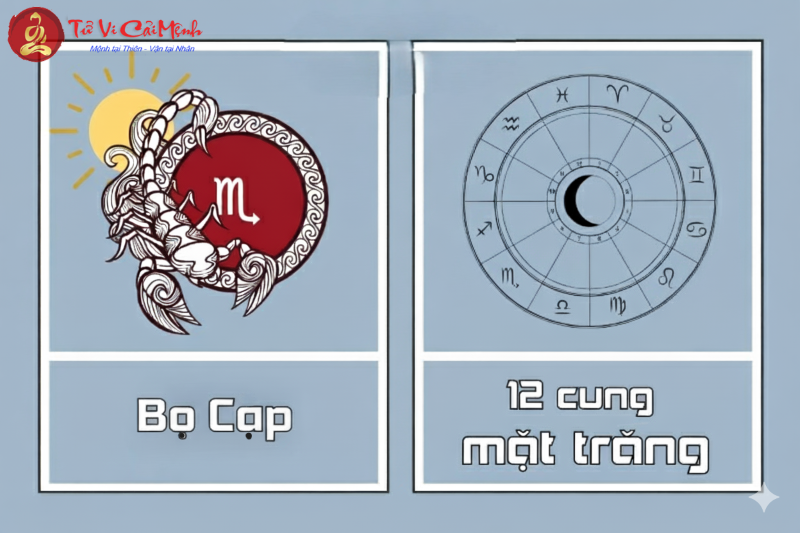 Mặt Trời Bọ Cạp kết hợp với 12 cung Mặt Trăng