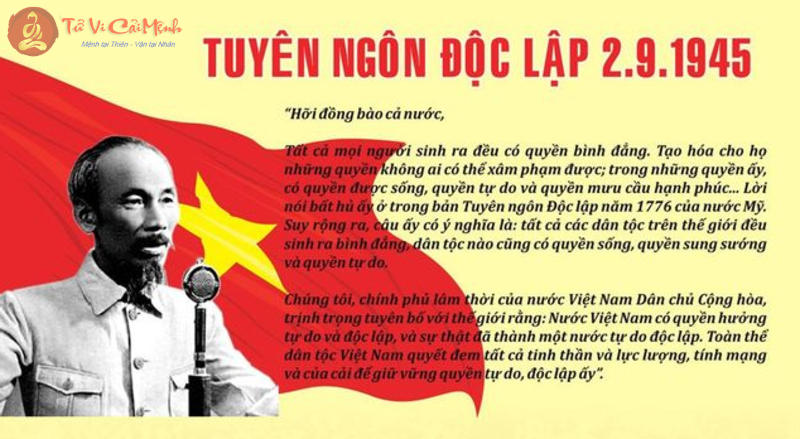 Ngày Quốc khánh – Kỷ niệm ngày khai sinh nước Việt Nam độc lập