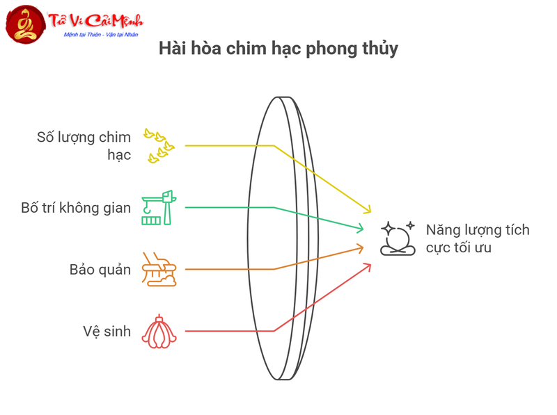 Chim Hạc Phong Thủy: Biểu Tượng May Mắn Và Thịnh Vượng Trong Kinh Doanh
