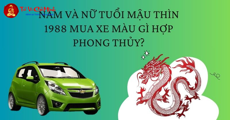 Sinh Năm 1988: Màu Xe Nào Thu Hút Tài Lộc, Tránh Vận Xui?