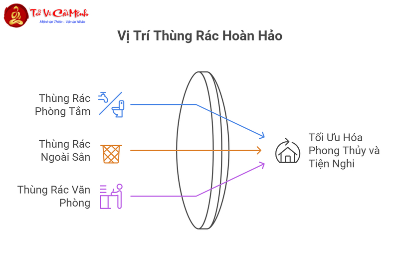 Đặt Thùng Rác Đúng Phong Thủy: Bí Quyết Giữ Năng Lượng Tích Cực Trong Nhà
