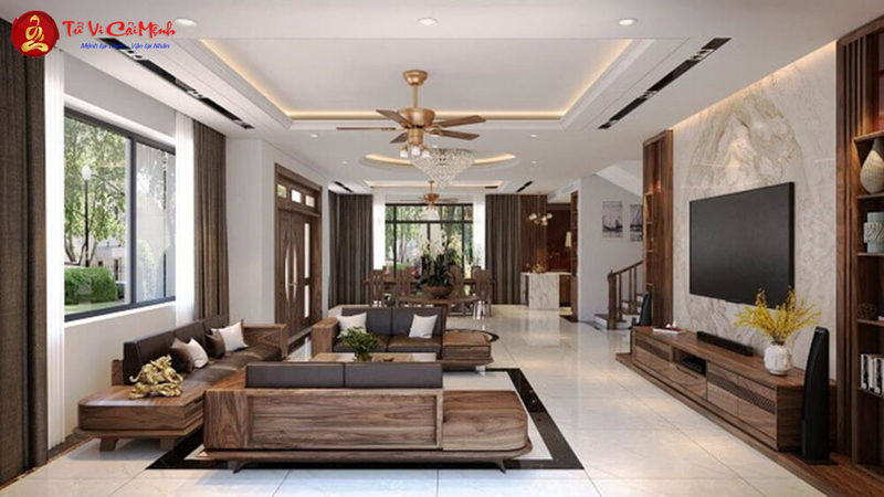 Cách Kê Bàn Ghế Phòng Khách Hợp Phong Thủy: Nguyên Tắc Vàng Thu Hút Tài Lộc