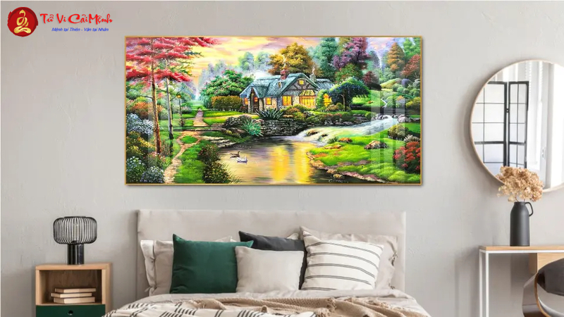 Tranh Treo Phòng Ngủ Hợp Phong Thủy: Hướng Dẫn Toàn Diện