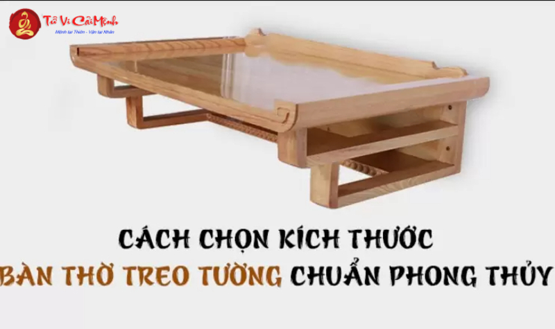 Kích Thước Bàn Thờ Treo Chuẩn Phong Thủy Cho Không Gian Hiện Đại