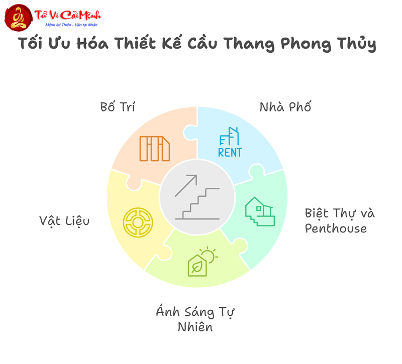 Phong Thủy Cầu Thang: Nguyên Tắc Thiết Kế Hài Hòa & Cân Bằng