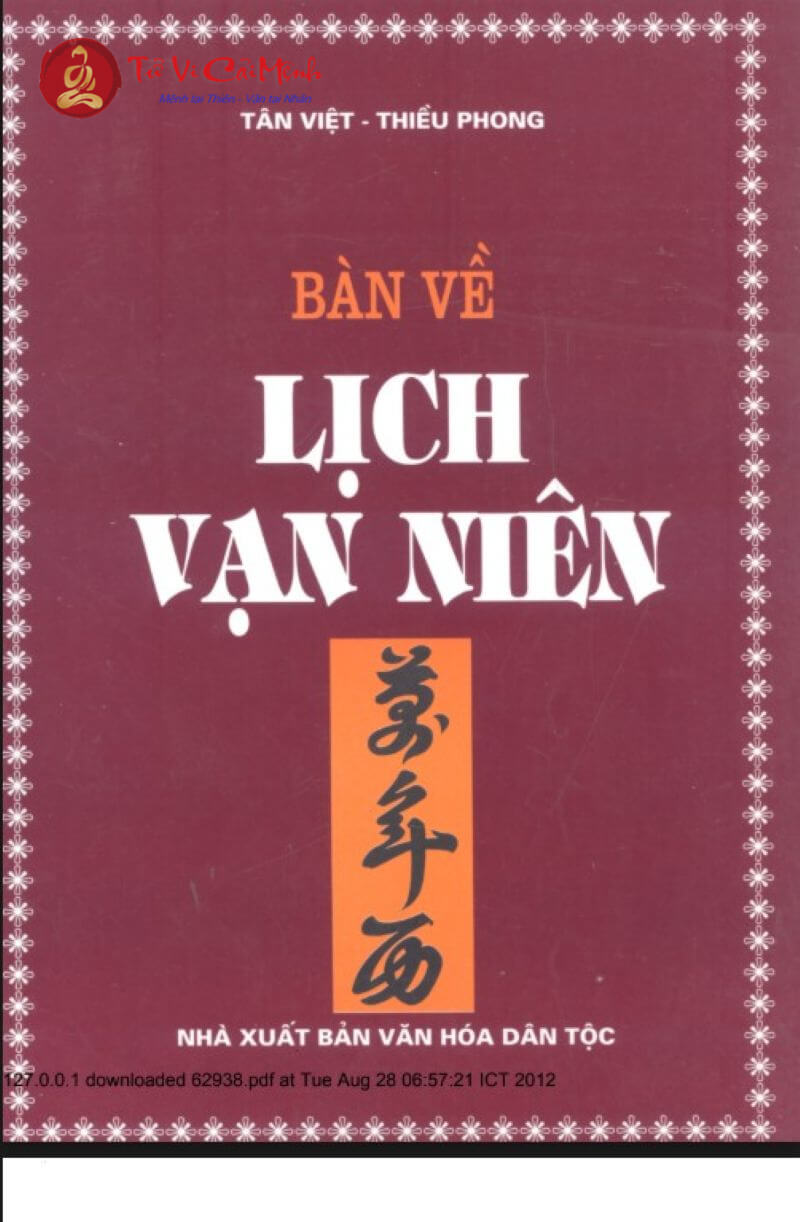 Khám Phá Bí Mật Lịch Sử Và Phong Thủy Trong "Bàn Về Lịch Vạn Niên" – Tải Ngay PDF