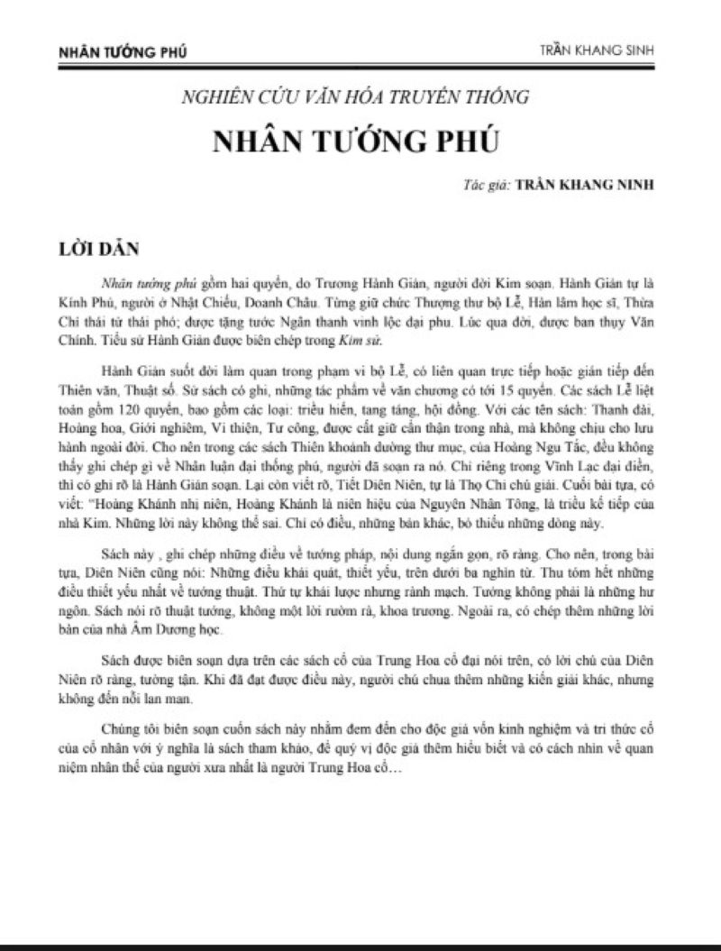 "Nhân Tướng Phú" - Bí Ẩn Tướng Mạo Quyết Định Vận Mệnh, Đọc Ngay Để Hiểu Đời!