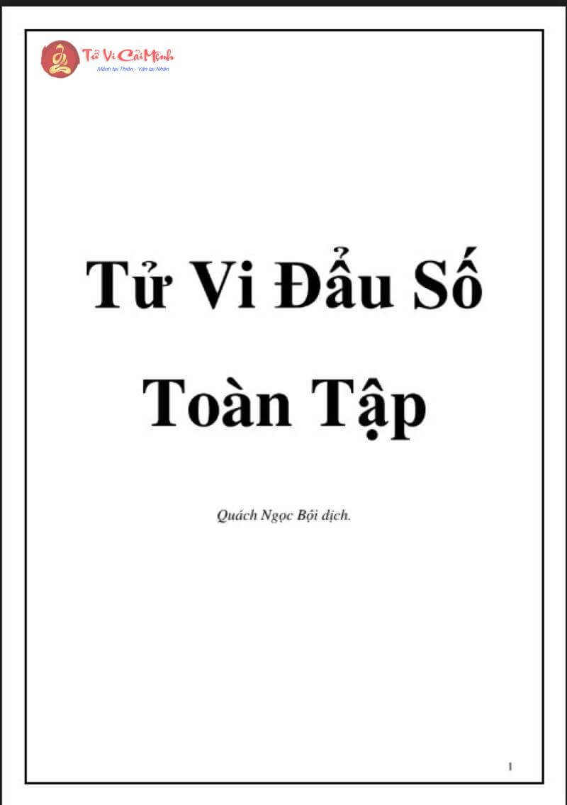 Khám Phá Bí Ẩn Tử Vi Đẩu Số Toàn Tập – Giải Mã Lá Số, Luận Giải Vận Mệnh Chính Xác!