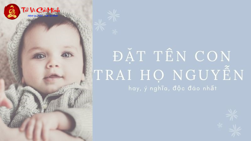 Tên Con Trai Họ Nguyễn - Hướng Dẫn Chọn Tên Đẹp Ý Nghĩa