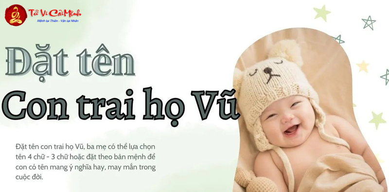 Tên Con Trai Họ Vũ - Gợi Ý Đặt Tên Mạnh Mẽ Và Hiện Đại