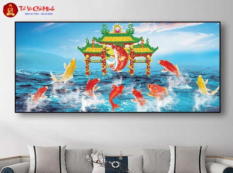 Tranh Con Cá Chép Hóa Rồng: Biểu Tượng Thành Công Và Nghị Lực Trong Phong Thủy