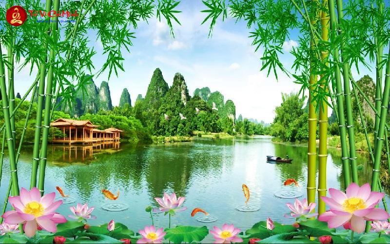 Tranh Cây Tre: Biểu Tượng Phong Thủy Mang Lại Sự Kiên Cường Và Thịnh Vượng