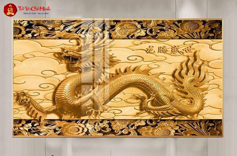 Tranh Con Rồng: Biểu Tượng Quyền Uy Và Thịnh Vượng Trong Phong Thủy