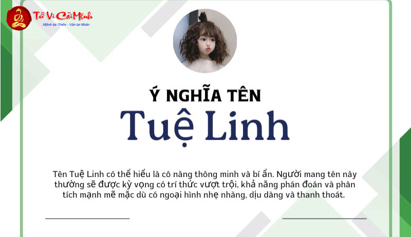 Ý Nghĩa Tên Tuệ Linh - Vẻ Đẹp Trí Tuệ Và Tâm Hồn Trong Cái Tên