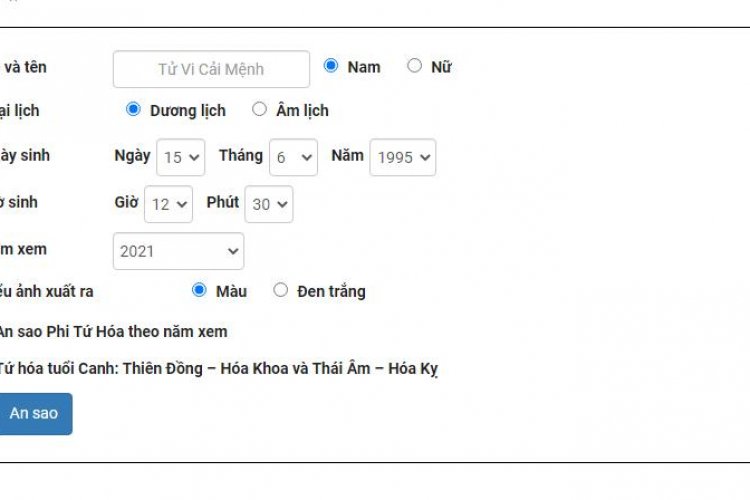 Cách An Sao Lá Số Tử Vi Trên Giấy, Bàn Tay Đầy Đủ Nhất - Tuvicaimenh.com