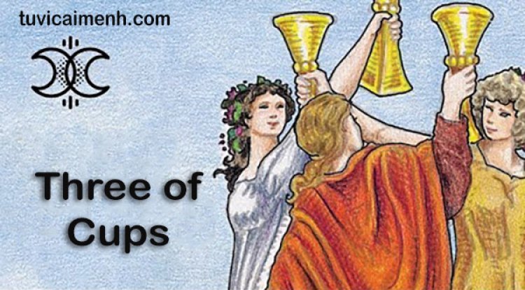 Lá Bài Three of Cups - Ý nghĩa Tình Yêu, Sức Khỏe và Công Việc