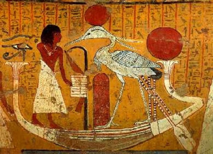 Phượng hoàng, hay Bennu, ở Ai Cập cổ đại
